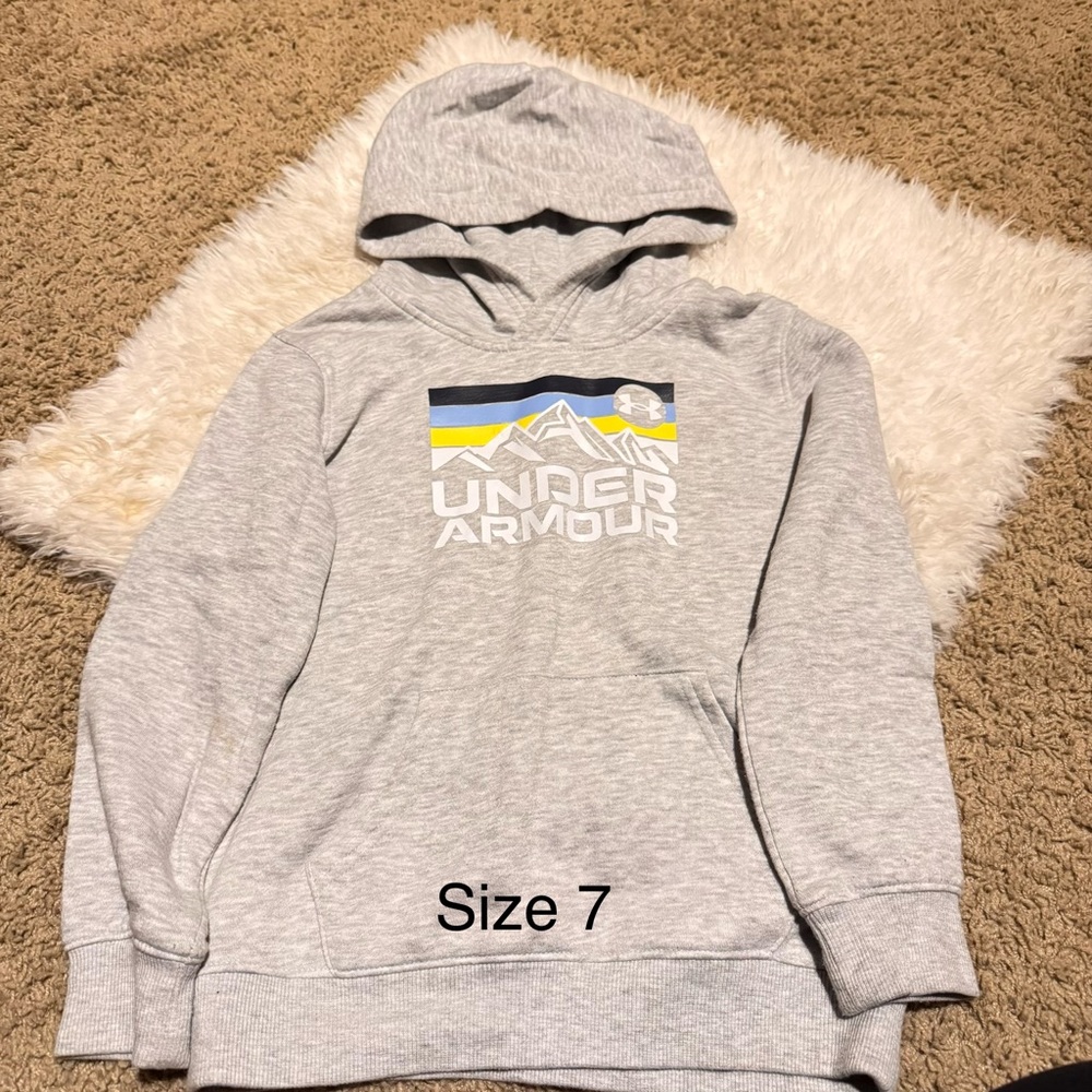 Under Armour Light Gray Hoodie for Men
